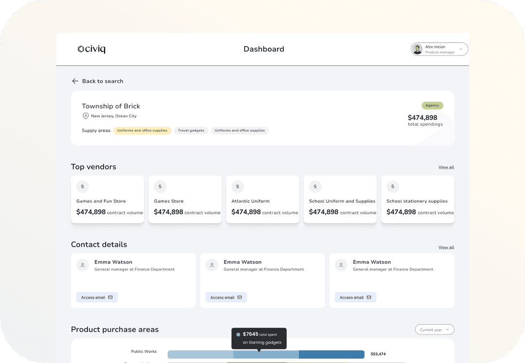 Contractor Dashboard