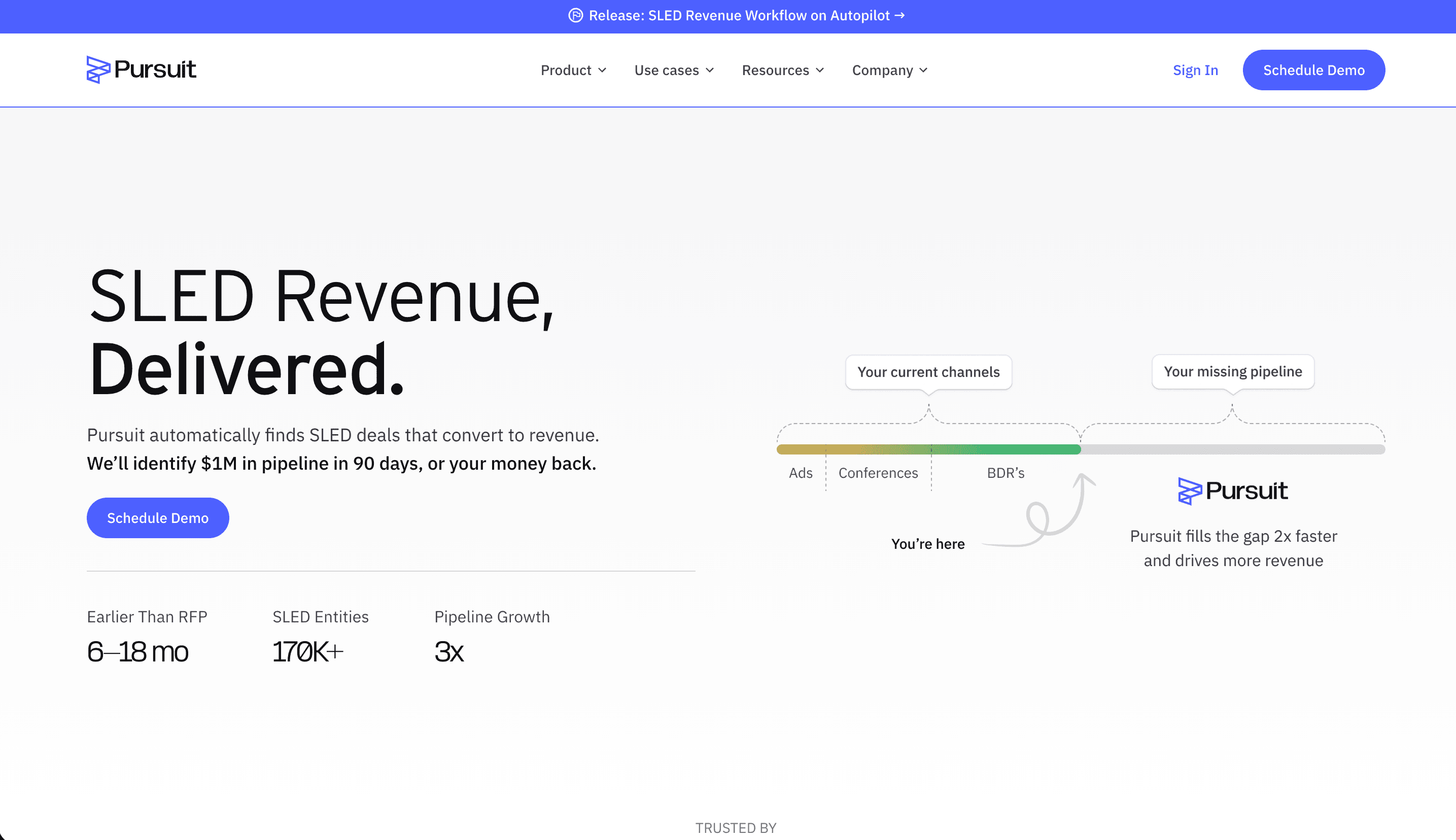 Pursuit platform screenshot